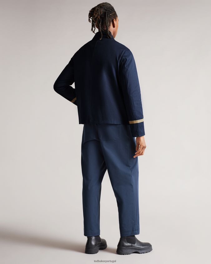 roupas Ted Baker eabost mac curto ligado azul marinho homens 8X6HDF1680