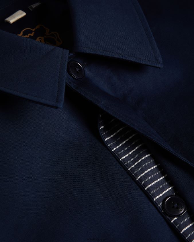 roupas Ted Baker eabost mac curto ligado azul marinho homens 8X6HDF1680