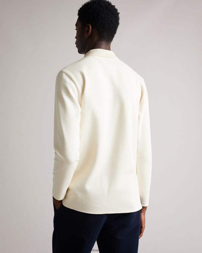 roupas Ted Baker camisa polo baddow sarja natural homens 8X6HDF1714