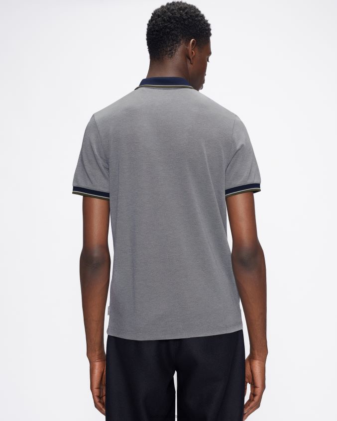 roupas Ted Baker polo chipa ss azul marinho homens 8X6HDF1632