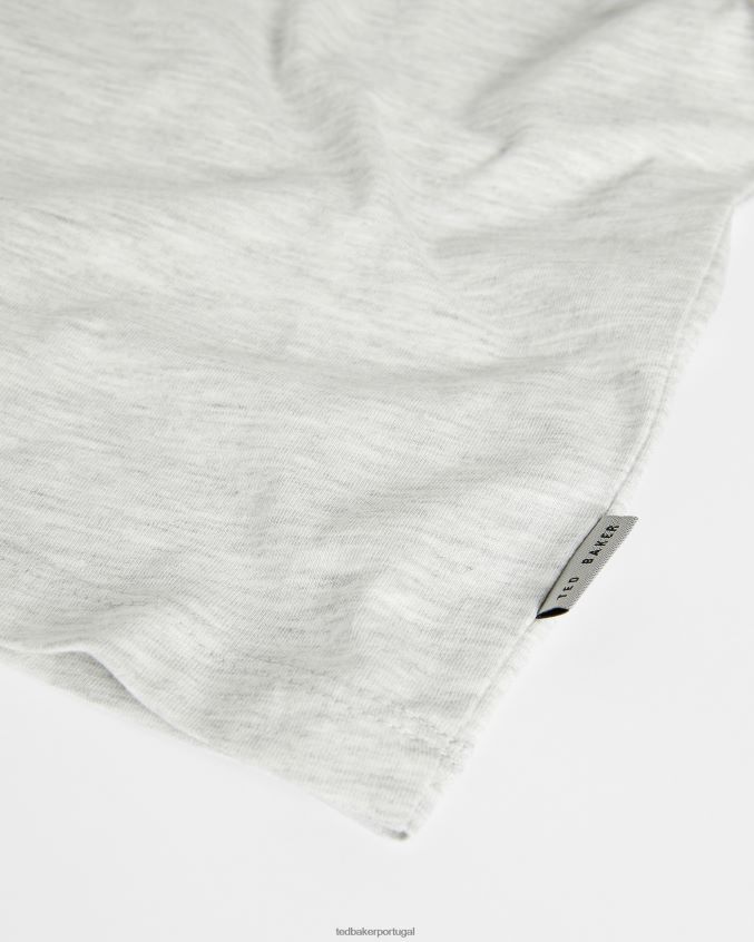 roupas Ted Baker camiseta da marca broni ss cinza homens 8X6HDF1681