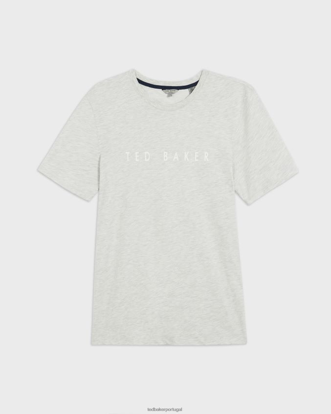 roupas Ted Baker camiseta da marca broni ss cinza homens 8X6HDF1681
