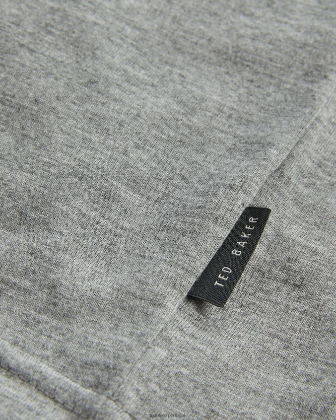 roupas Ted Baker camiseta manga curta helpa marga cinza homens 8X6HDF1663