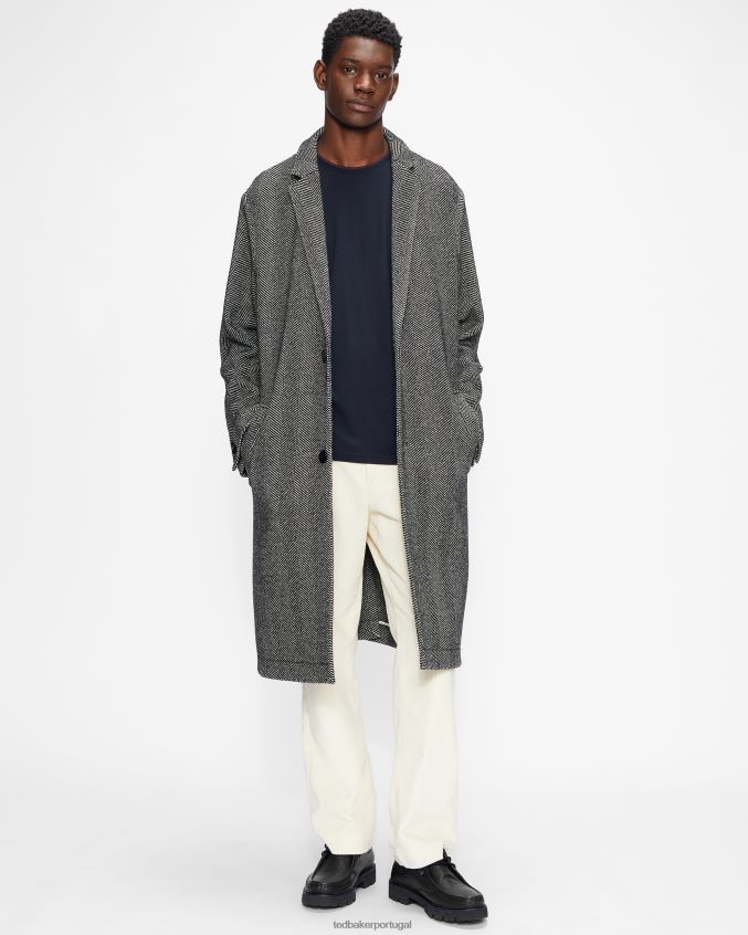 roupas Ted Baker camiseta manga curta helpa marinha homens 8X6HDF1637