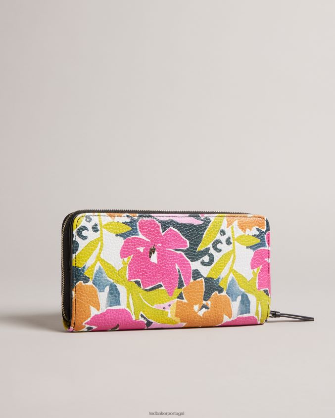 acessórios Ted Baker bolsa nasi magnólia com zíper grande rosa mulheres 8X6HDF1020