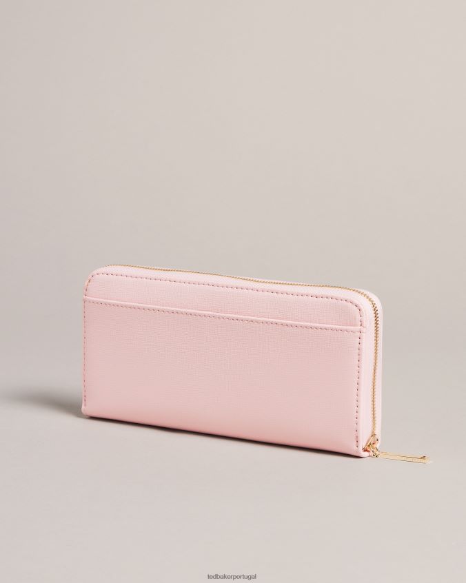 acessórios Ted Baker coração coração stud zip em torno da bolsa Rosa pálido mulheres 8X6HDF941