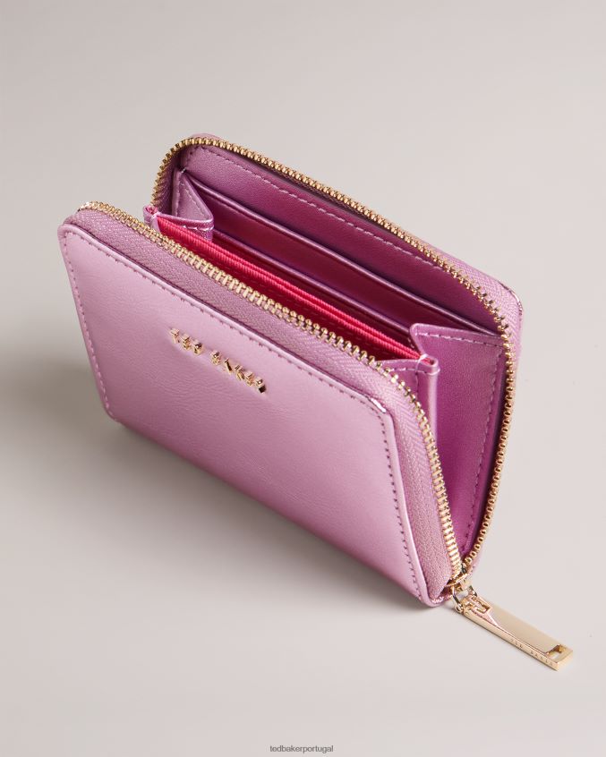acessórios Ted Baker lilleee bolsa de couro com zíper pequeno rosa mulheres 8X6HDF1048