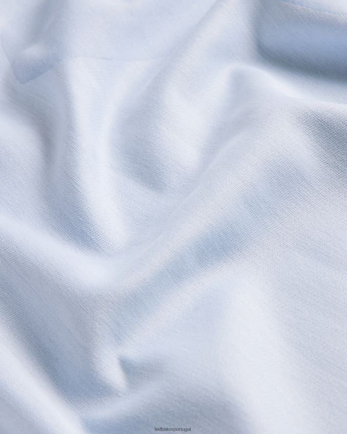 acessórios Ted Baker kemila lenço quadrado grande de magnólia azul claro mulheres 8X6HDF1122