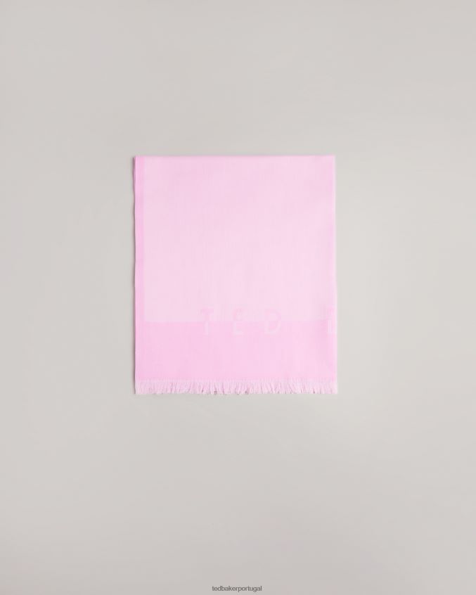 acessórios Ted Baker lenço longo esteli lt-rosa mulheres 8X6HDF1075