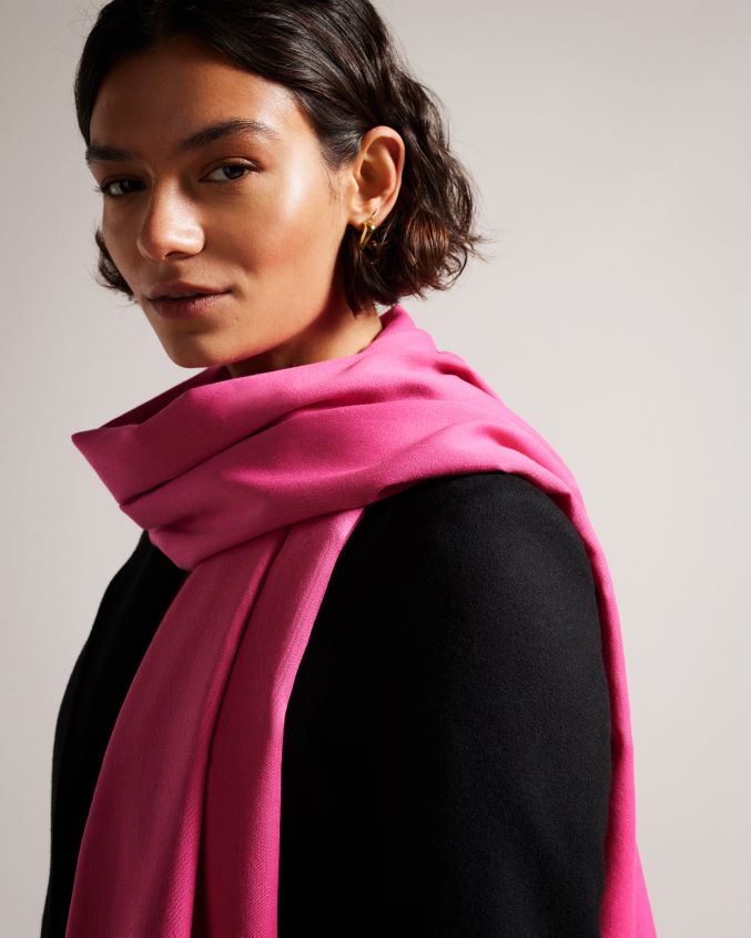 acessórios Ted Baker lenço longo esteli rosa mulheres 8X6HDF1116