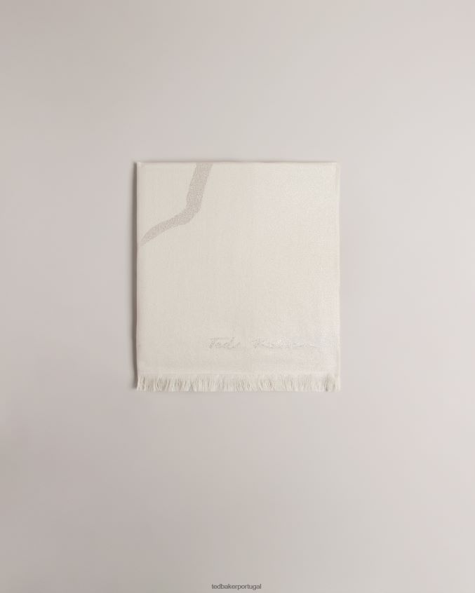 acessórios Ted Baker lenço shersa magnólia natural mulheres 8X6HDF1167