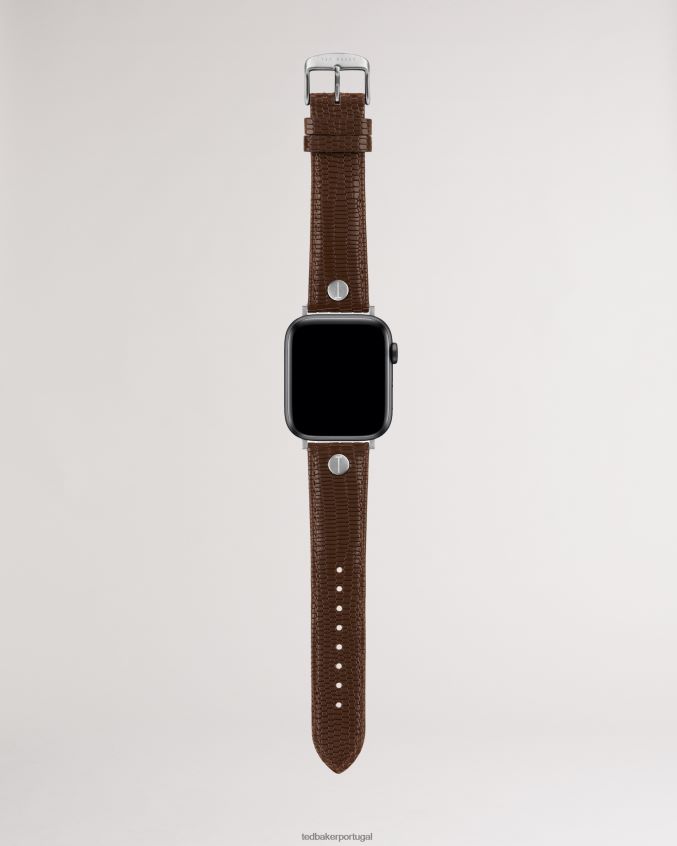 acessórios Ted Baker pulseira de couro marrom para apple watch marrom mulheres 8X6HDF1902