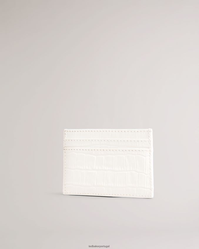 acessórios Ted Baker porta-cartões imitação de crocodilo crokina cru mulheres 8X6HDF1059