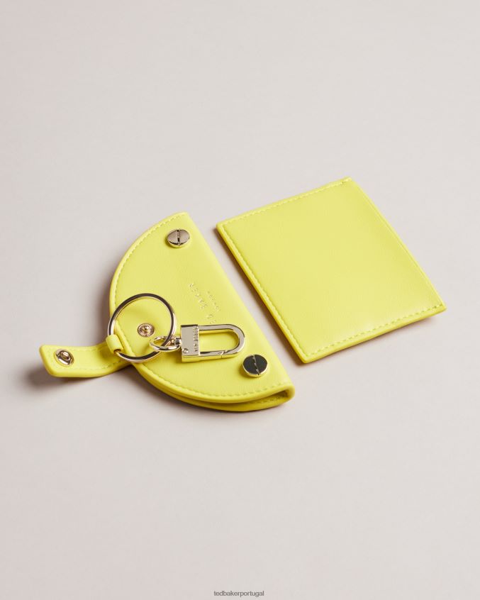 acessórios Ted Baker porta-chaves e porta-cartões lemmonn fatia de limão amarelo mulheres 8X6HDF1095