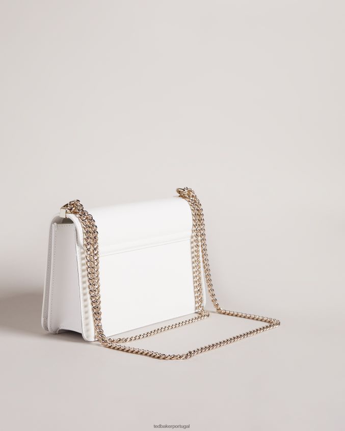 bolsas Ted Baker Bolsa transversal com ilhós e flor Jorjey marfim mulheres 8X6HDF736