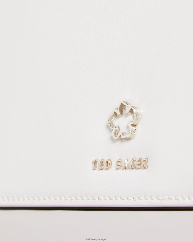 bolsas Ted Baker Bolsa transversal com ilhós e flor Jorjey marfim mulheres 8X6HDF736