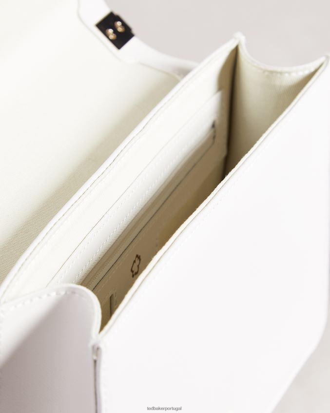 bolsas Ted Baker Bolsa transversal com ilhós e flor Jorjey marfim mulheres 8X6HDF736