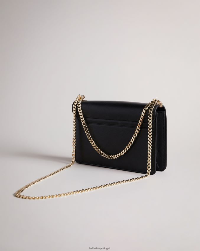 bolsas Ted Baker Bolsa transversal com ilhós e flor Jorjey preto mulheres 8X6HDF709