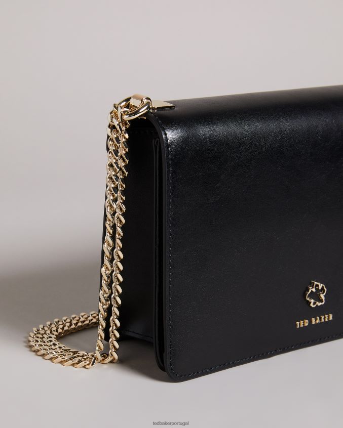 bolsas Ted Baker Bolsa transversal com ilhós e flor Jorjey preto mulheres 8X6HDF709