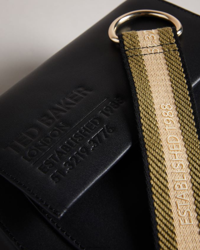 bolsas Ted Baker Bolsa transversal com tiras da marca Darcell preto mulheres 8X6HDF664