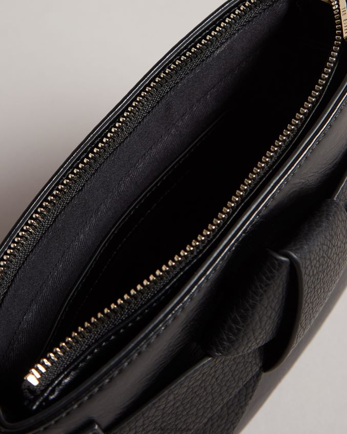 bolsas Ted Baker bolsa crossbody Jimsina com laço pu preto mulheres 8X6HDF810