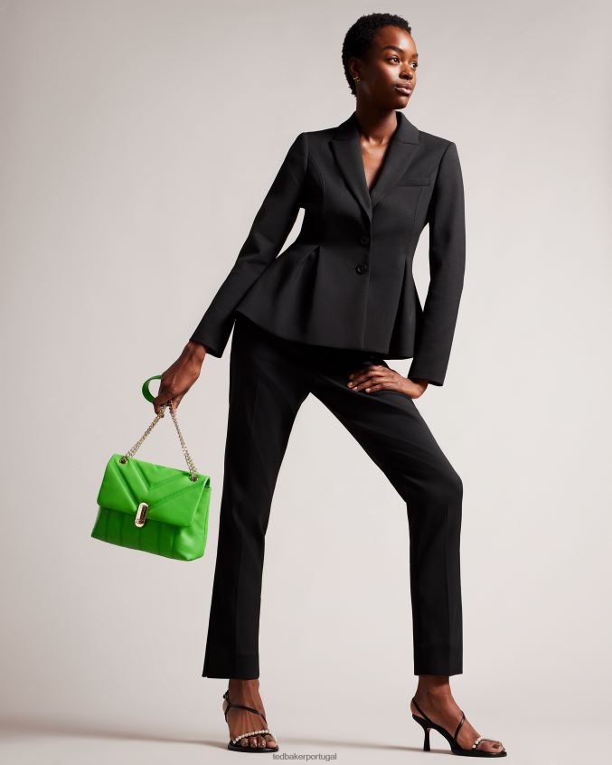 bolsas Ted Baker bolsa crossbody acolchoada de couro ayahlin puffer verde mulheres 8X6HDF707