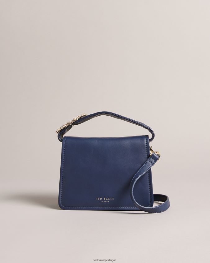 bolsas Ted Baker bolsa crossbody com detalhe de joia emie azul escuro mulheres 8X6HDF794