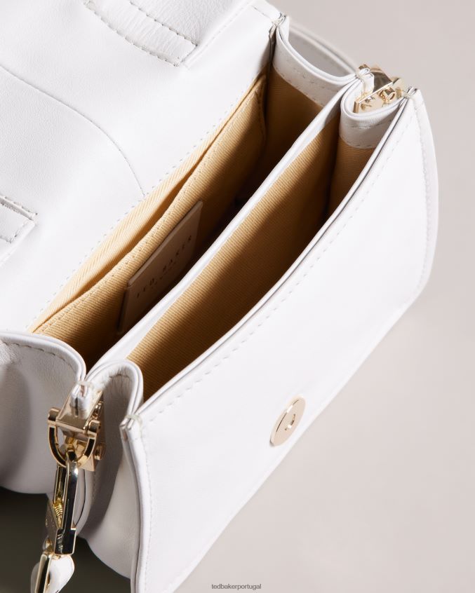 bolsas Ted Baker bolsa crossbody com detalhe de joia emie cru mulheres 8X6HDF759