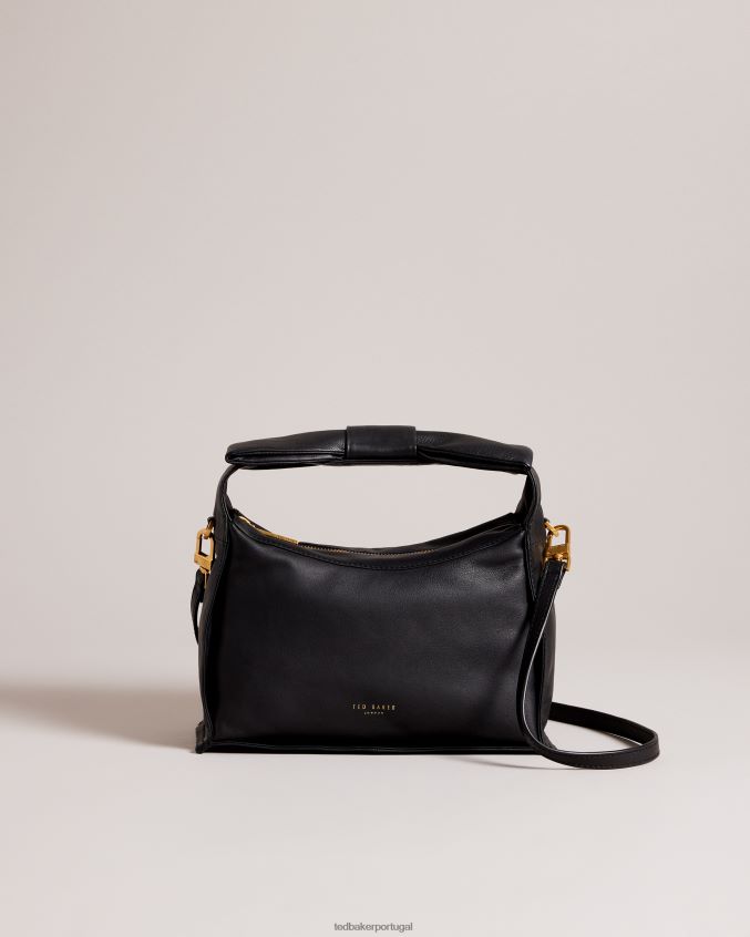 bolsas Ted Baker bolsa crossbody com detalhe de laço niasin preto mulheres 8X6HDF727
