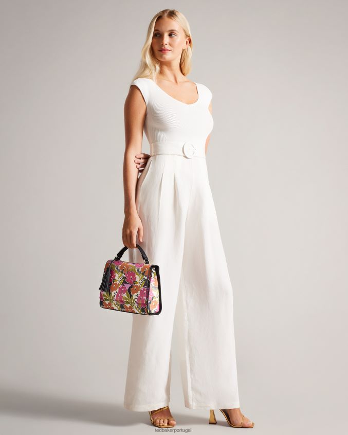 bolsas Ted Baker bolsa crossbody com estampa magnólia maniya rosa mulheres 8X6HDF737