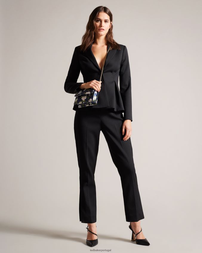 bolsas Ted Baker bolsa crossbody de cetim com estampa floral jenia azul escuro mulheres 8X6HDF751