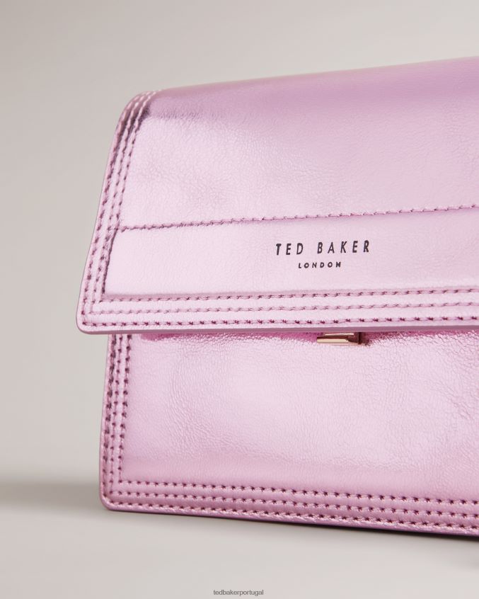 bolsas Ted Baker bolsa crossbody de couro libbe rosa mulheres 8X6HDF680