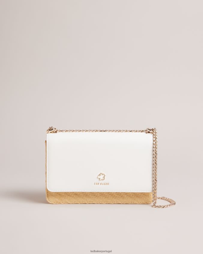 bolsas Ted Baker bolsa crossbody magdie magnolia com ilhós cru mulheres 8X6HDF730