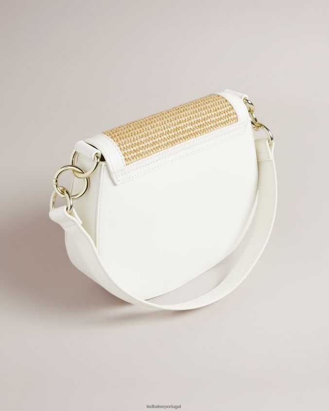 bolsas Ted Baker bolsa crossbody staceli ráfia branco mulheres 8X6HDF718