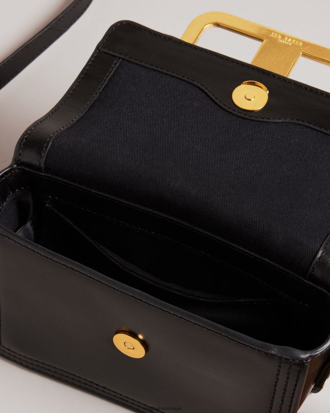 bolsas Ted Baker bolsa tiracolo tikisha statement hardware mini preto mulheres 8X6HDF714