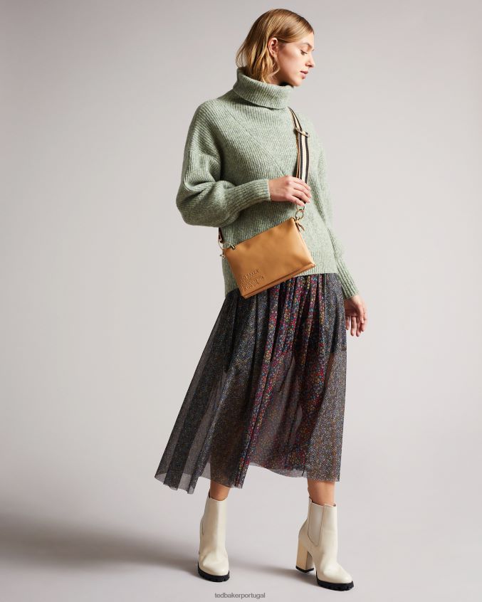 bolsas Ted Baker corpo cruzado com correias da marca darceyy camelo mulheres 8X6HDF749