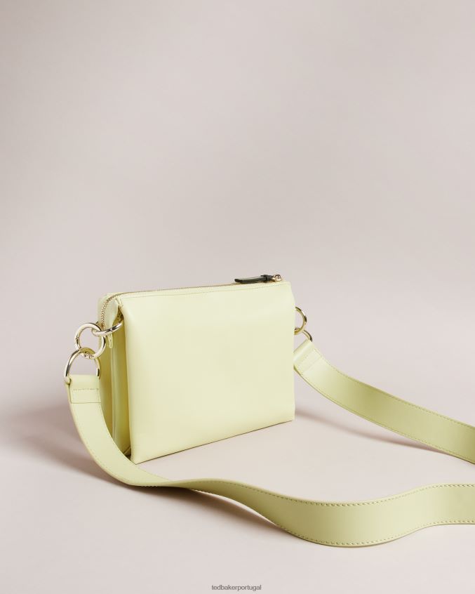 bolsas Ted Baker corpo cruzado com correias da marca darceyy verde pálido mulheres 8X6HDF711