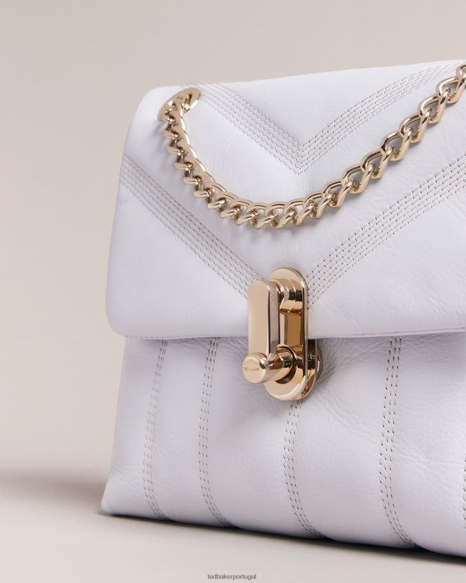 bolsas Ted Baker mini bolsa crossbody acolchoada de couro ayalina azul claro mulheres 8X6HDF752