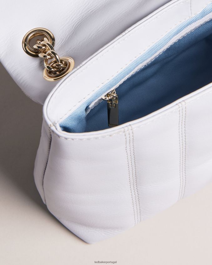 bolsas Ted Baker mini bolsa crossbody acolchoada de couro ayalina azul claro mulheres 8X6HDF752
