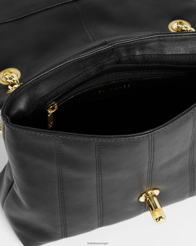 bolsas Ted Baker mini bolsa crossbody acolchoada de couro ayalina preto mulheres 8X6HDF750