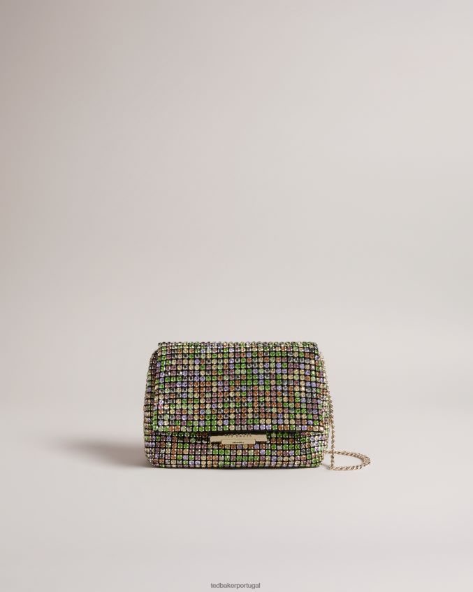bolsas Ted Baker mini bolsa transversal de cristal brilhante multicolorido mulheres 8X6HDF725