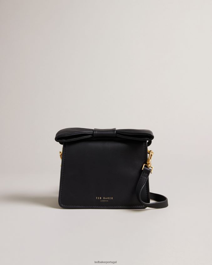 bolsas Ted Baker niasina mini bolsa transversal com detalhe de laço preto mulheres 8X6HDF745