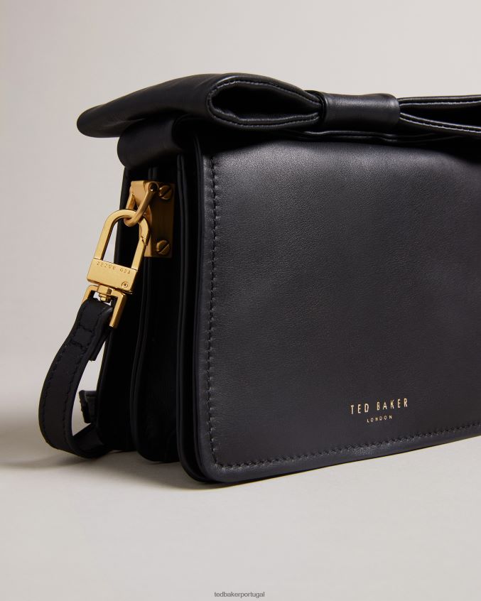 bolsas Ted Baker niasina mini bolsa transversal com detalhe de laço preto mulheres 8X6HDF745