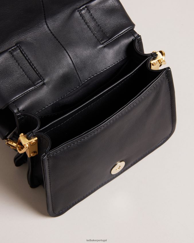 bolsas Ted Baker niasina mini bolsa transversal com detalhe de laço preto mulheres 8X6HDF745