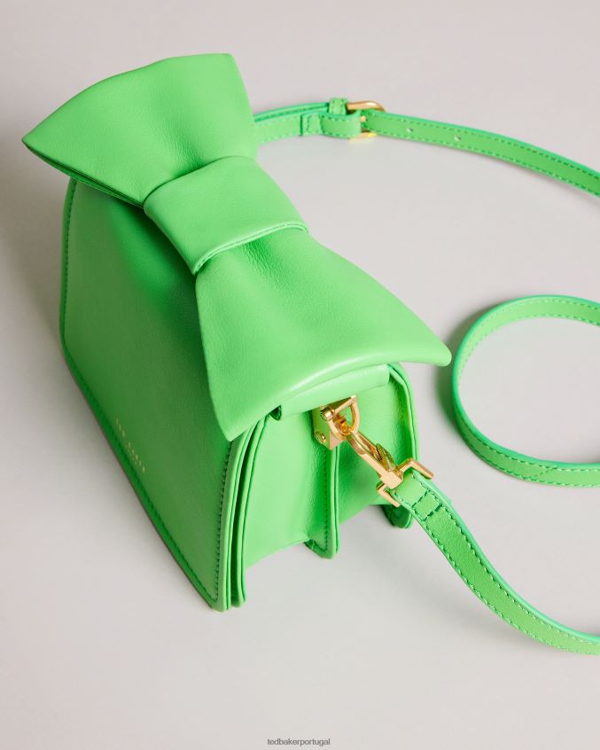 bolsas Ted Baker niasina mini bolsa transversal com detalhe de laço verde mulheres 8X6HDF802