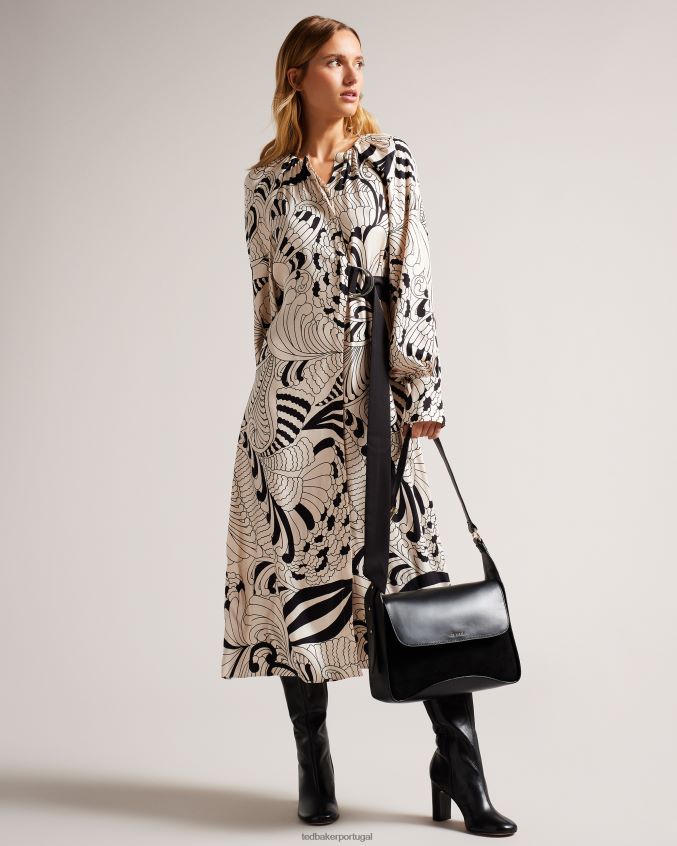 bolsas Ted Baker bolsa tiracolo cheriah com detalhe de corrente preto mulheres 8X6HDF671