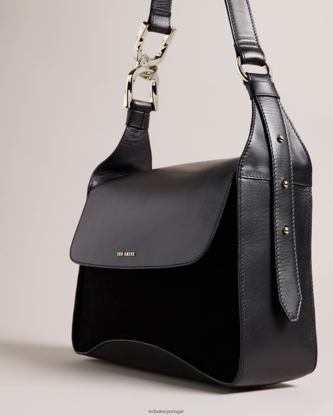 bolsas Ted Baker bolsa tiracolo cheriah com detalhe de corrente preto mulheres 8X6HDF671
