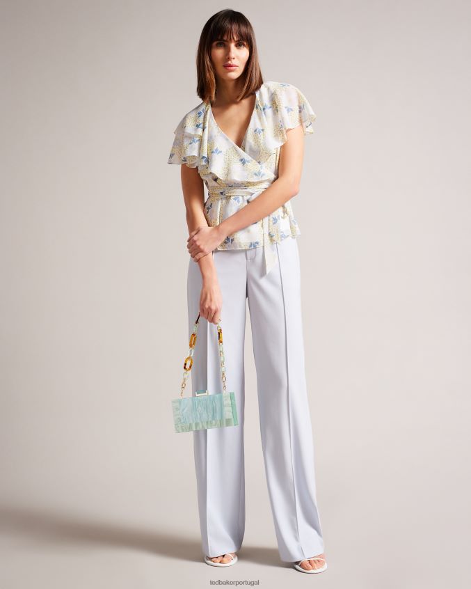 bolsas Ted Baker bolsa tiracolo plassie marmorizada verde pálido mulheres 8X6HDF790