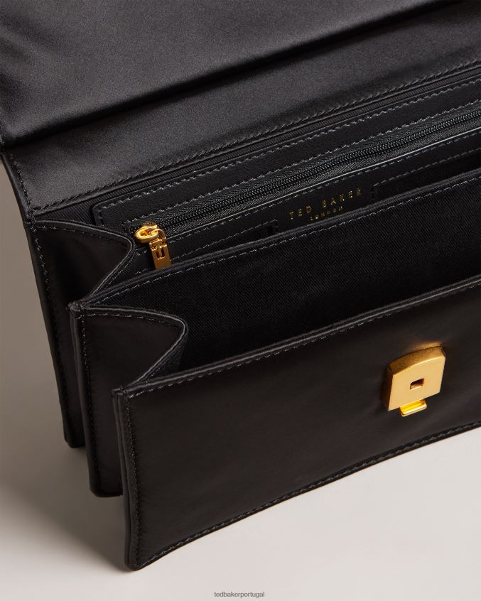 bolsas Ted Baker mini bolsa tiracolo kialynn com corrente grossa preto mulheres 8X6HDF676