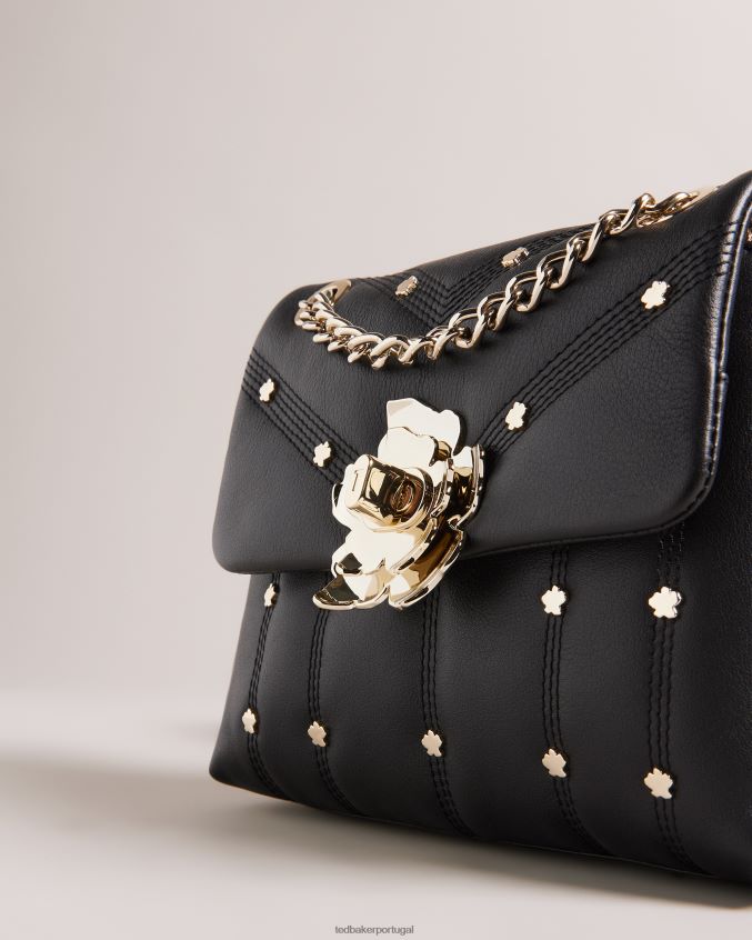 bolsas Ted Baker bolsa acolchoada de couro com tachas ayalisa preto mulheres 8X6HDF712